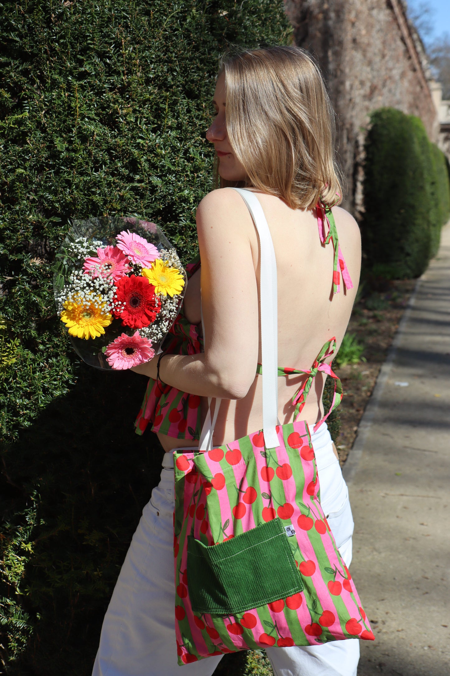 Neckholder top CHERRY